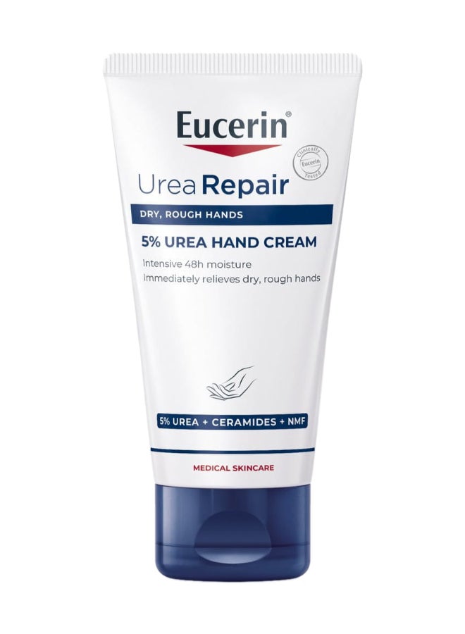 Eucerin Pack Of 2 Urea Repair 5% Urea Hand Cream 75ml - Image 2
