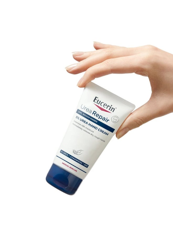 Eucerin Pack Of 2 Urea Repair 5% Urea Hand Cream 75ml - Image 5
