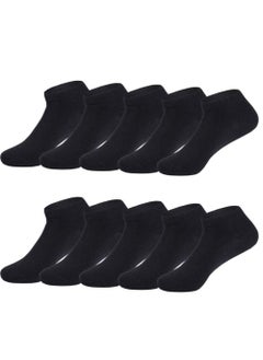 VENTIUP Men's 10 Pairs Ankle Cotton Socks for Running Sports & Gym, Anti Odour Breathable Durable Anti Blister  - Image 1