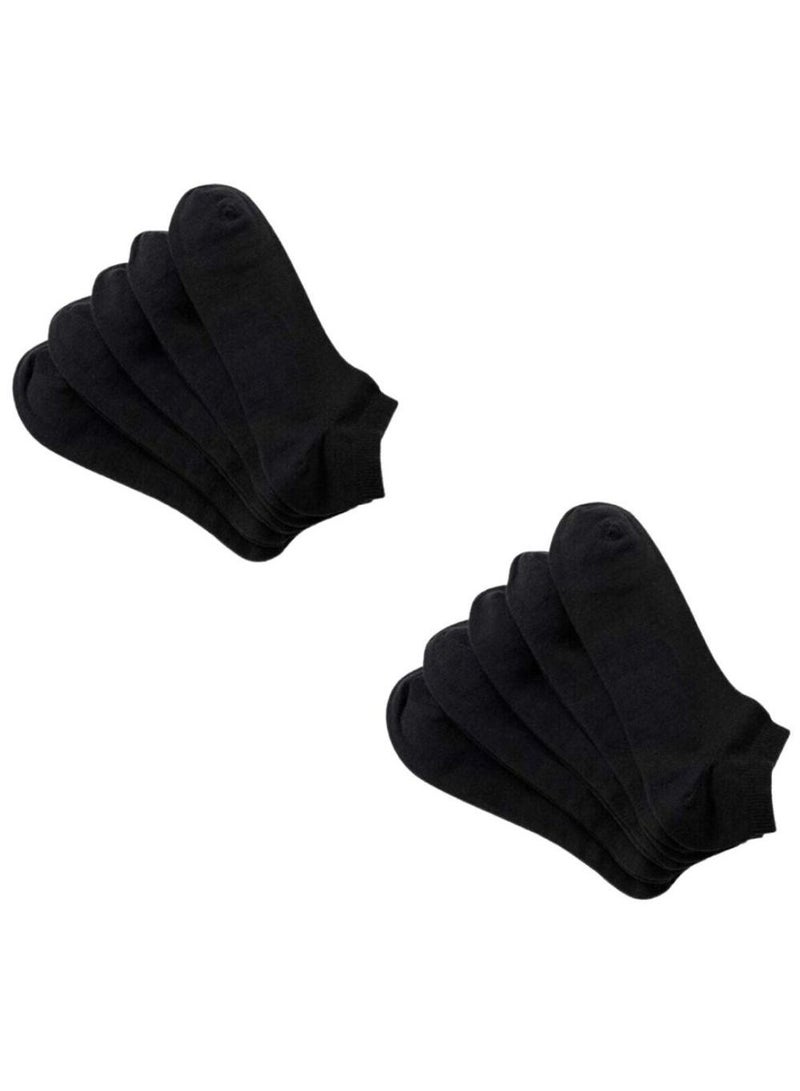 VENTIUP Men's 10 Pairs Ankle Cotton Socks for Running Sports & Gym, Anti Odour Breathable Durable Anti Blister - Image 3