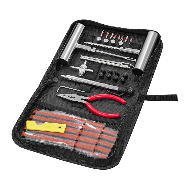 Mandark Car Tire Repair Kits, Heavy Duty Auto Tire Plug Repair Tools to Fix Punctures Plug Flats, Vehicle Patch Repairing Set Accessories, Universal for RV, SUV, Truck, Motorcyle (45PCS) - Image 1