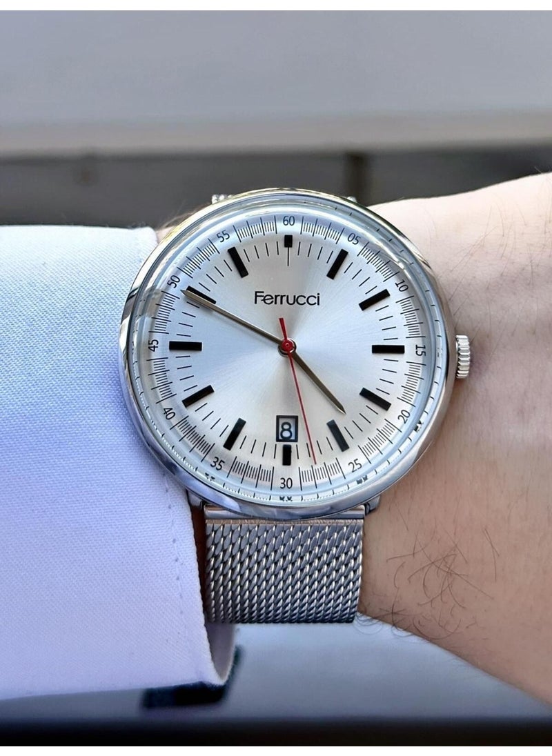 Ferrucci Men's Calendar Mesh Strap Wristwatch  - Image 2
