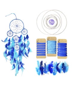 Asian Hobby Crafts Dream Catcher Making Kit, Make 3 Blue Theme Dream Catchers, Activity Kit for Girls Gift for Girls and Women Wall Hanging & Home  - Image 2