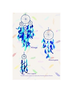 Asian Hobby Crafts Dream Catcher Making Kit, Make 3 Blue Theme Dream Catchers, Activity Kit for Girls Gift for Girls and Women Wall Hanging & Home  - Image 3