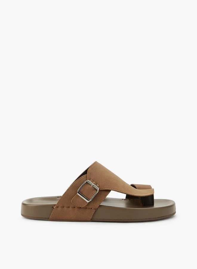 ال بي ال من شو اكسبرس Men Buckle Detail Comfort Sandals