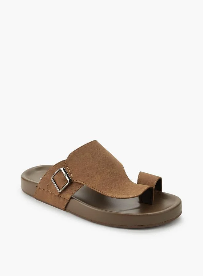 ال بي ال من شو اكسبرس Men Buckle Detail Comfort Sandals