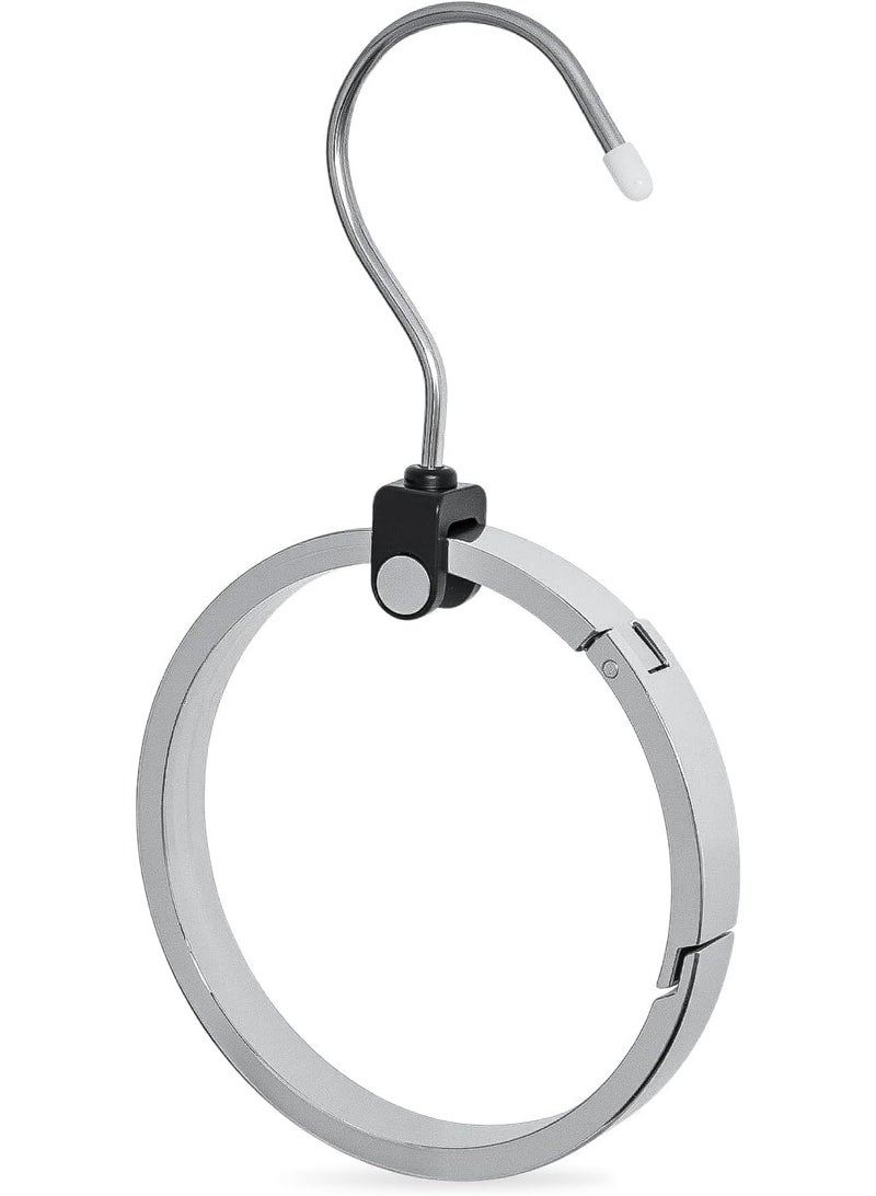 Versatile round closet hanger for space saving and smart organization - perfect for belts, hats, ties, scarves - Image 1