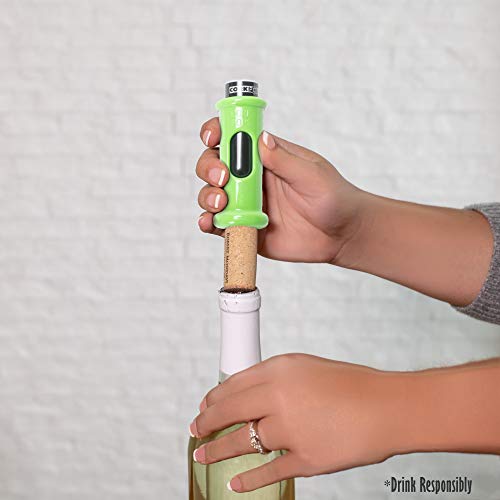 Cork Pops Lime Green 6.5 Inch Original Wine Bottle Opener - Image 2