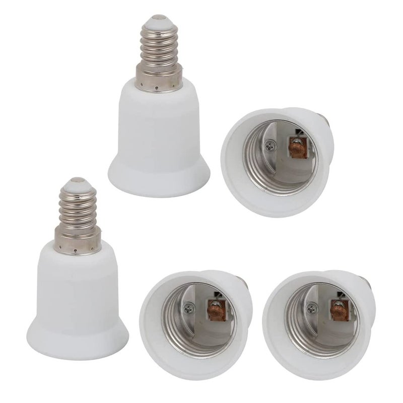 E14 to E27 Lamp Base Converter, e14 e27 Adapter LED Light Sockets Adapter Light Bulb Socket, Bulb Base Adapter, Lamp Holder Converters (5Pcs) - Image 1
