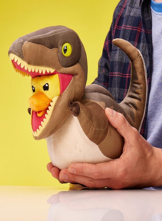 TUBBZ Plush: Jurassic World Rebirth - Velociraptor Cosplaying Rubber Duck Soft Plush Collectible Toy - Image 2