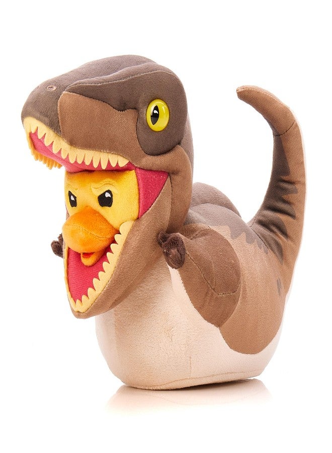 TUBBZ Plush: Jurassic World Rebirth - Velociraptor Cosplaying Rubber Duck Soft Plush Collectible Toy - Image 1
