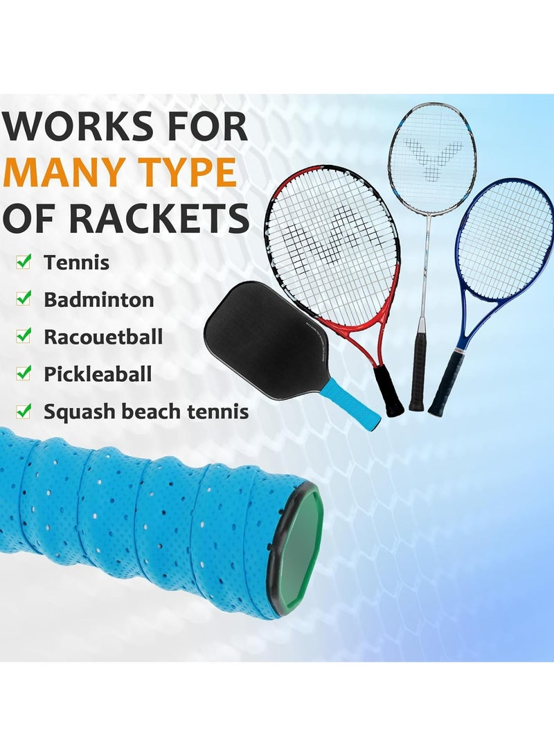 Oasisgalore 10-Pack Super Absorbent Anti-Slip Racquet Grip Tape for Tennis & Badminton, Stretchy Overgrips  - Image 5