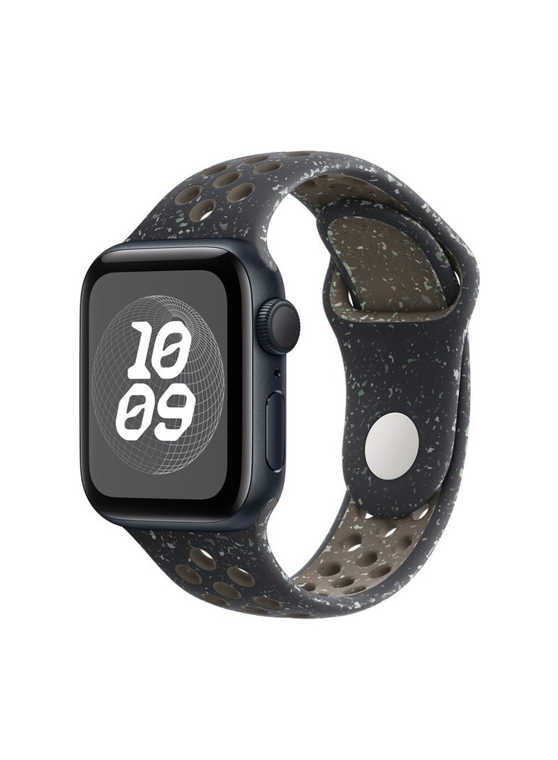 iSNUP Recycled Plastic Breathable Silicone Sport Watch Band for Apple Watch 42mm 44mm 45mm 49mm – Compatible with Ultra 2, Ultra 1, Series 9, 8, 7, 6, 5, 4, SE, 3, 2, 1 - Black - Image 2