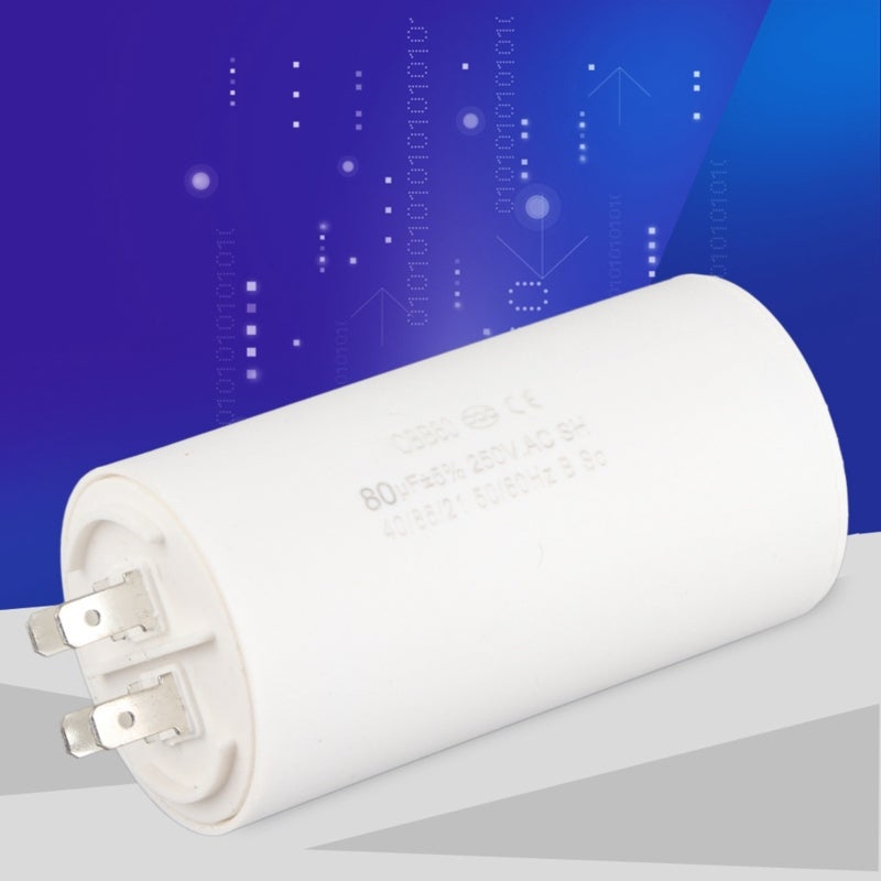 Motor Run Capacitor 80uf 250V AC Cylinder Shape - Reliable Insulation Performance CBB60 Capacitor for Air Conditioners Compressors - Image 3