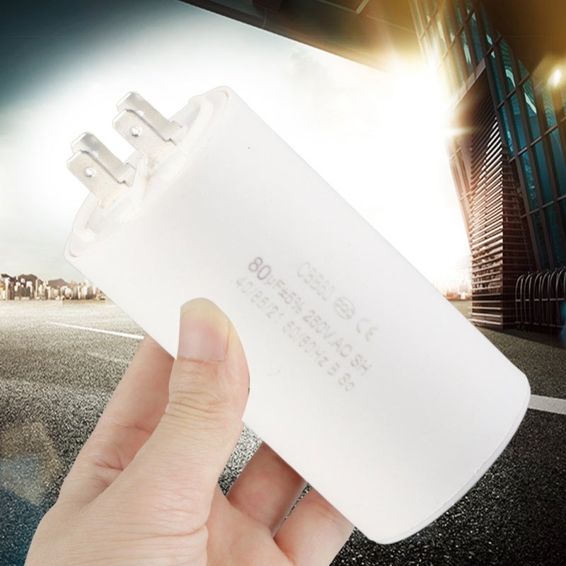 Motor Run Capacitor 80uf 250V AC Cylinder Shape - Reliable Insulation Performance CBB60 Capacitor for Air Conditioners Compressors - Image 2
