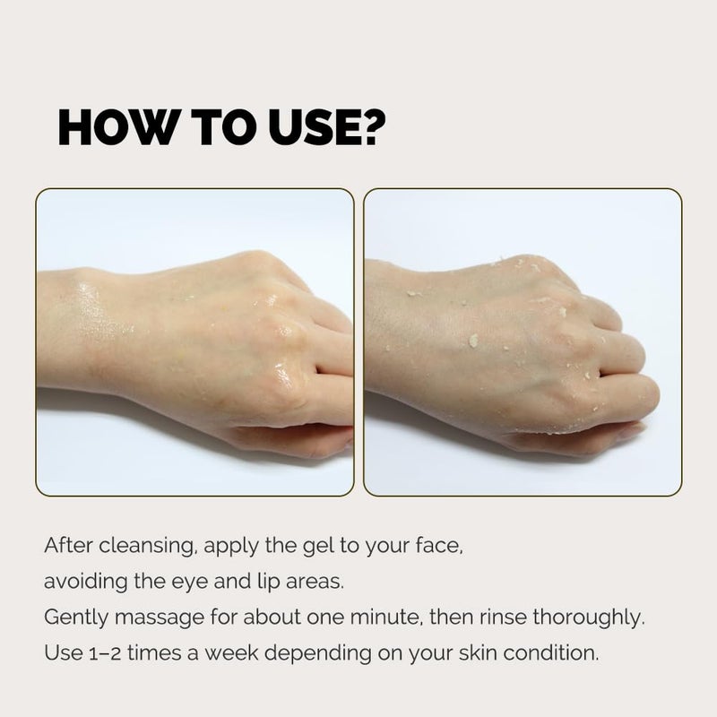 IASO Triple Action White Peeling Gel | Exfoliating Gel for Face, eep Pore Cleanse, Tone-Up Effect & Smoother Skin Texture, Korean Skin Care, 5.07 oz - Image 5