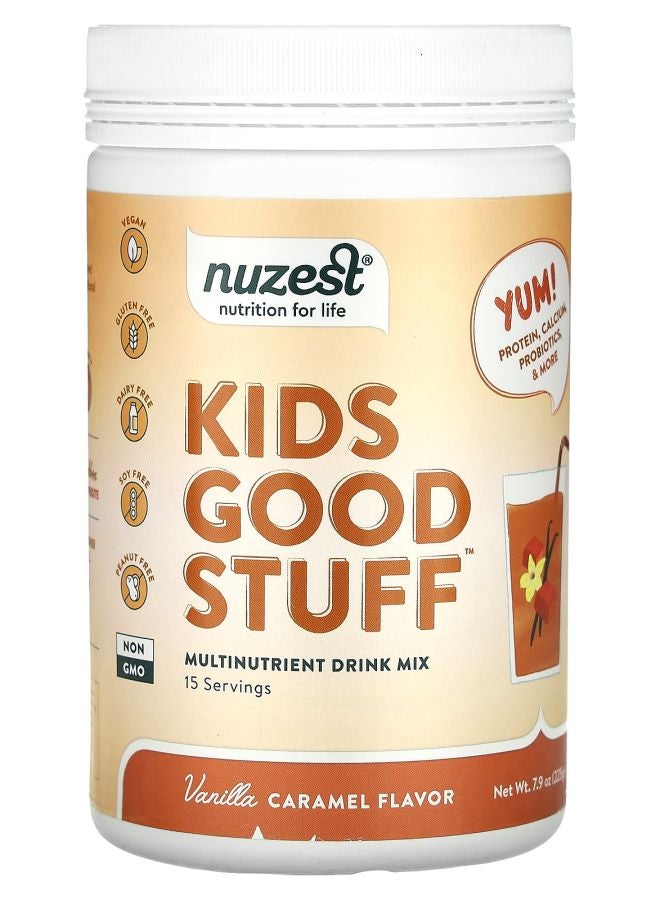 Nuzest Kids Good Stuff Multinutrient Drink Mix Vanilla Caramel 7.9 oz (225 g)