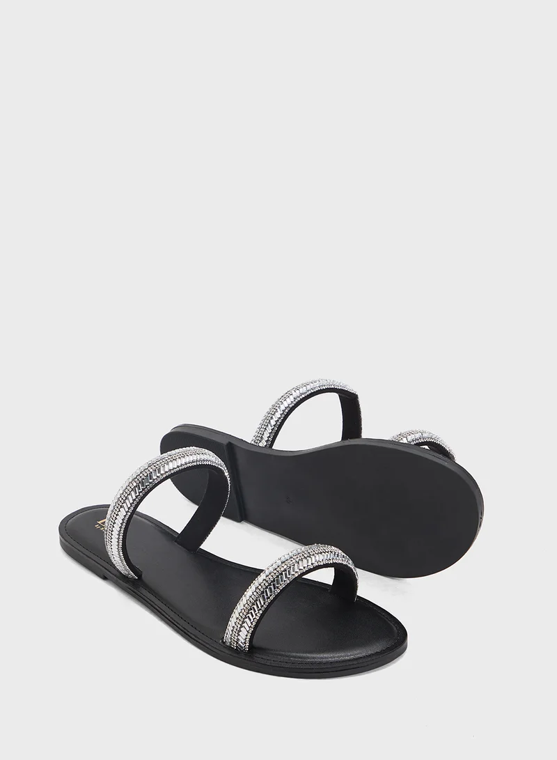 ELLA Sparkly Flat Sandal