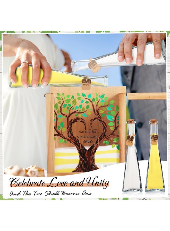 Blosssound Unity Sand for Wedding Ceremony Set and The Two Shall Become One Unity Sand Ceremony Shadow Box and Vases for Wedding Centerpiece Marriage Bridal Party Supplies - Image 2