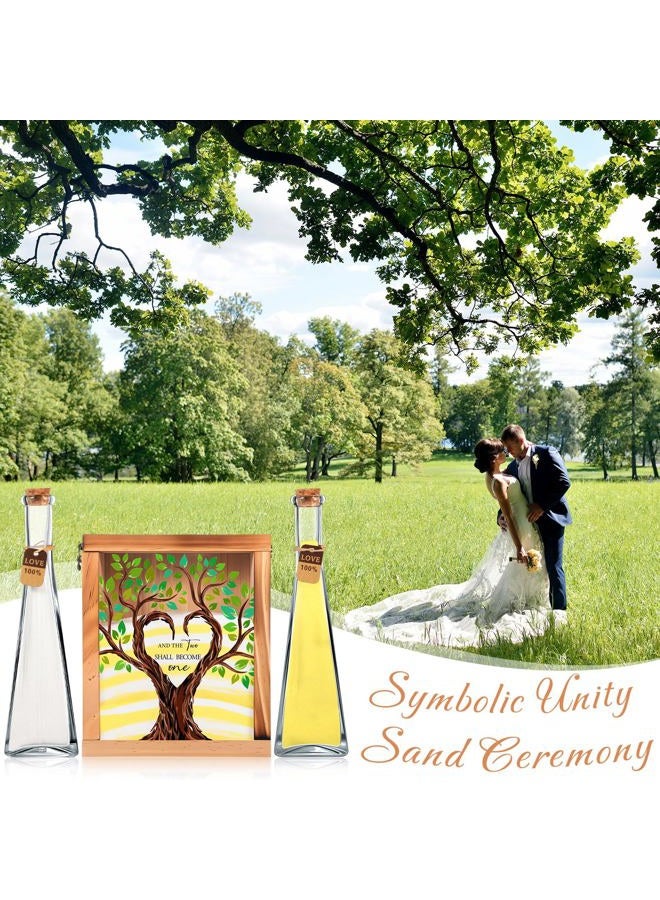 Blosssound Unity Sand for Wedding Ceremony Set and The Two Shall Become One Unity Sand Ceremony Shadow Box and Vases for Wedding Centerpiece Marriage Bridal Party Supplies - Image 5
