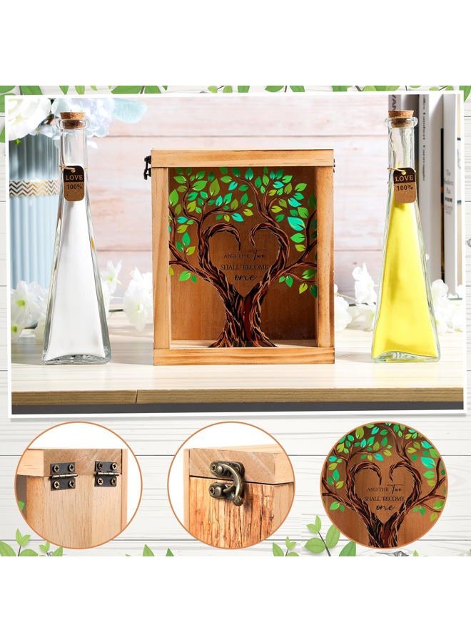 Blosssound Unity Sand for Wedding Ceremony Set and The Two Shall Become One Unity Sand Ceremony Shadow Box and Vases for Wedding Centerpiece Marriage Bridal Party Supplies - Image 4