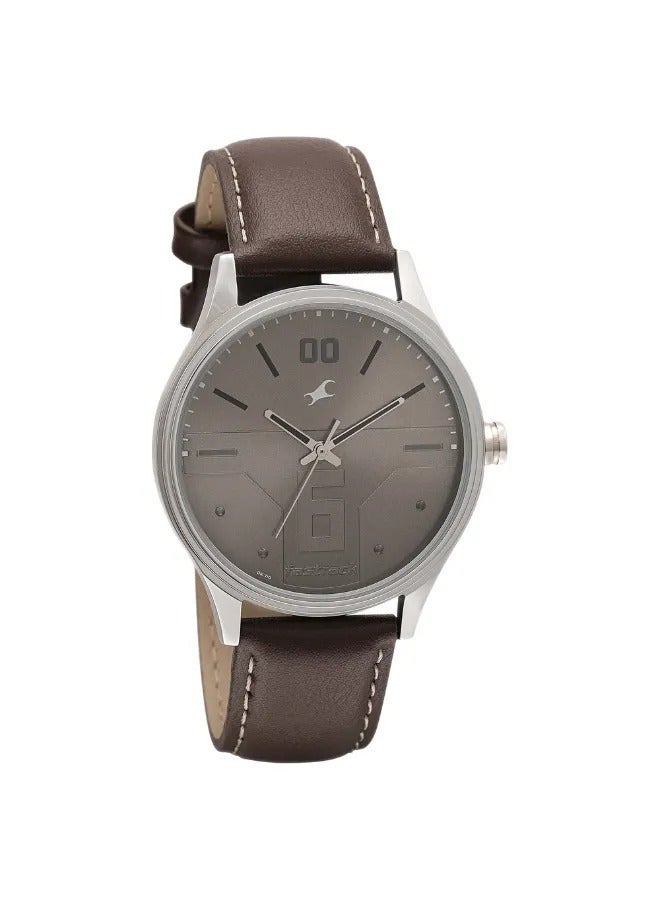 fastrack Men's Analog Round Shape Leather Wrist Watch - 3247SL01 - 48.3 Mm  - Image 1