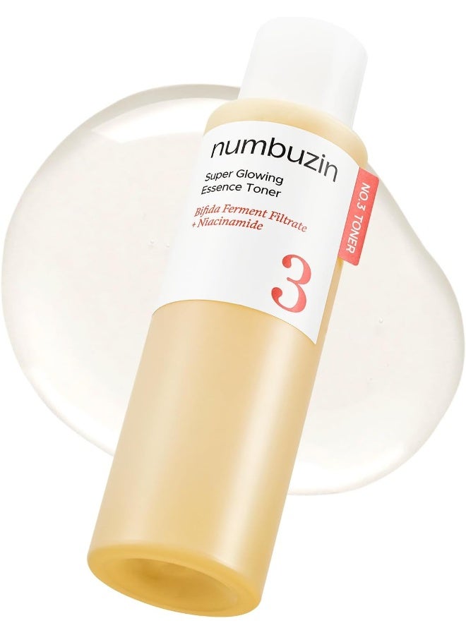numbuzin No.3 Toner | Super Glowing Essence Toner | Skin Radiance, Pore Tightening, Skin Texture, Hydration | Fermented Ingredients, Niacinamide, Galactomyces | 200ml - Image 1