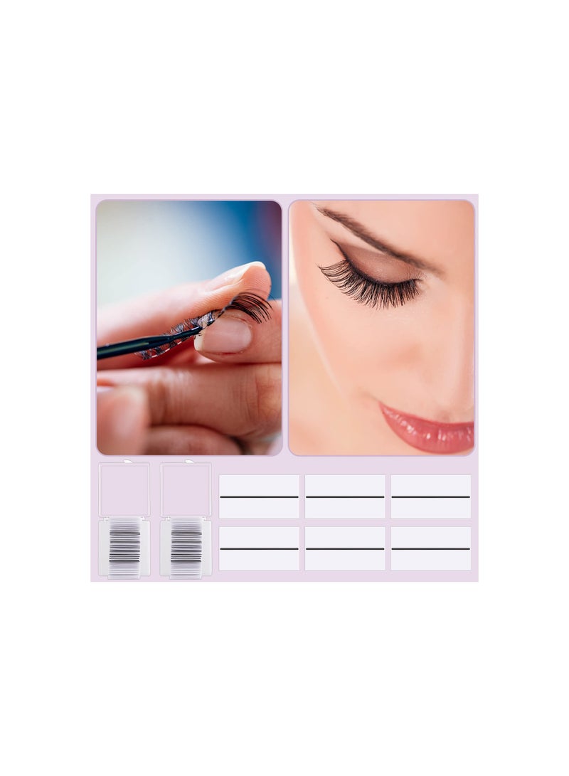 SOLARAE Self Adhesive Lash Strips, Eyelash Glue for False Lashes Adhesives Fake Eyelashes Glue for Women Girls, Makeup Eyelash Extension, for Daily Makeup, Makeup Contests, Performances(80 Pieces) - Image 2