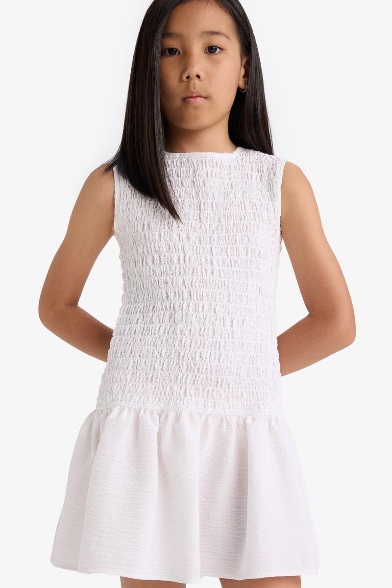 ديفاكتو فستان بناتي كت صيفي برقبة مستديرة - Image 5