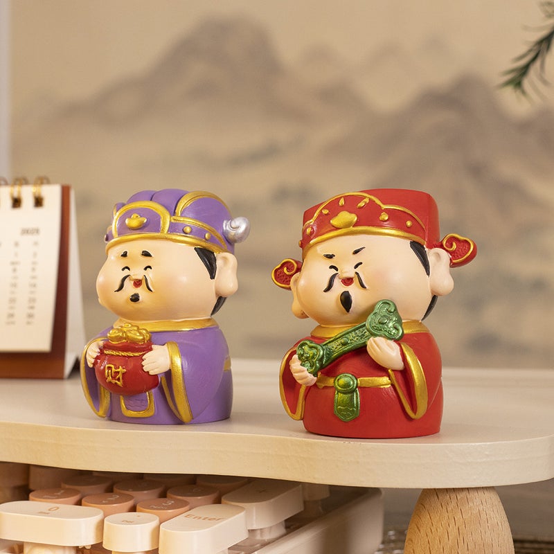Five Gods of Wealth Resin Desktop Ornament - Image 5