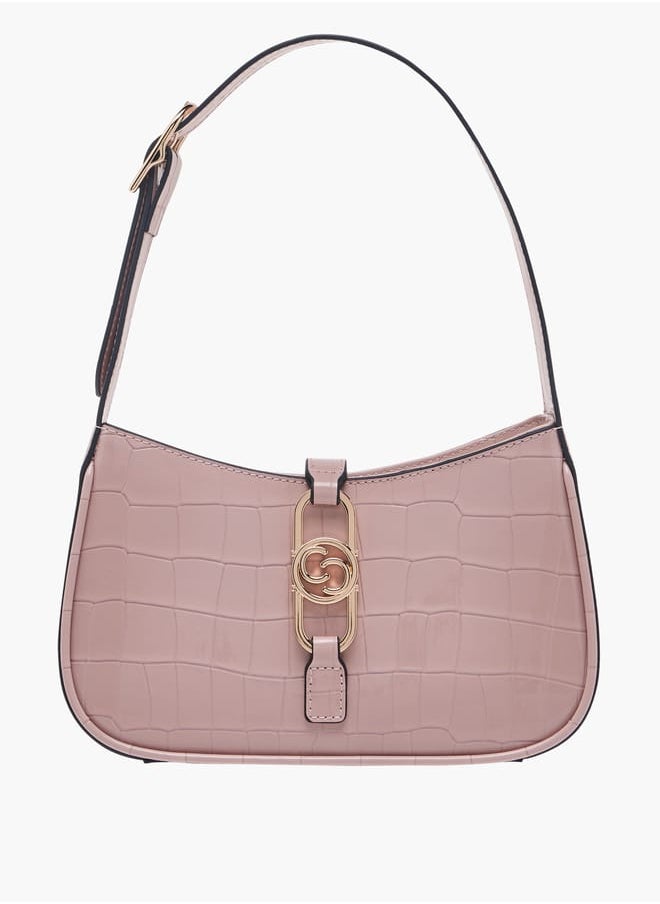 Celeste Women Textured Shoulder Bag with Zip Closure  - Image 1