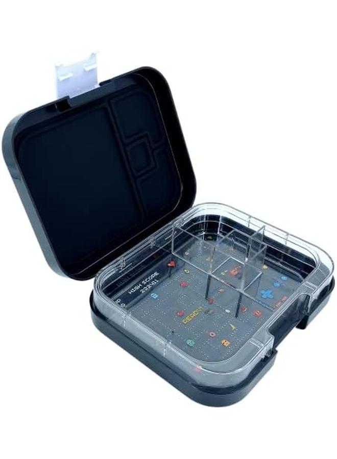 TINY WHEEL 4 Compartments Arcade Bento Box Black - Image 2