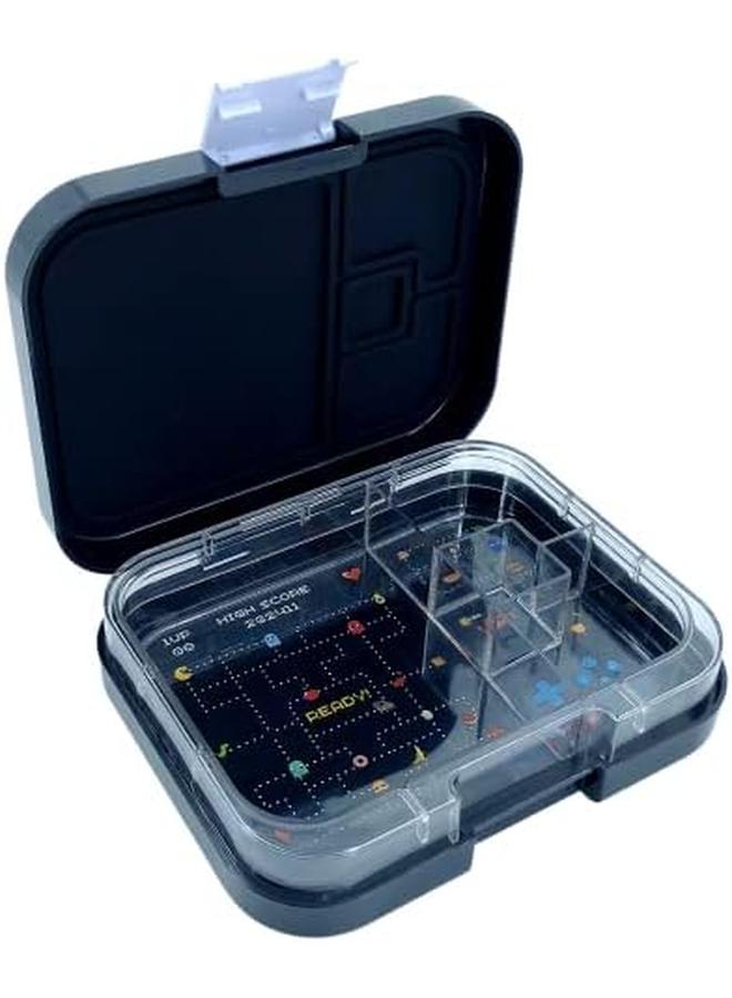 TINY WHEEL 4 Compartments Arcade Bento Box Black - Image 3