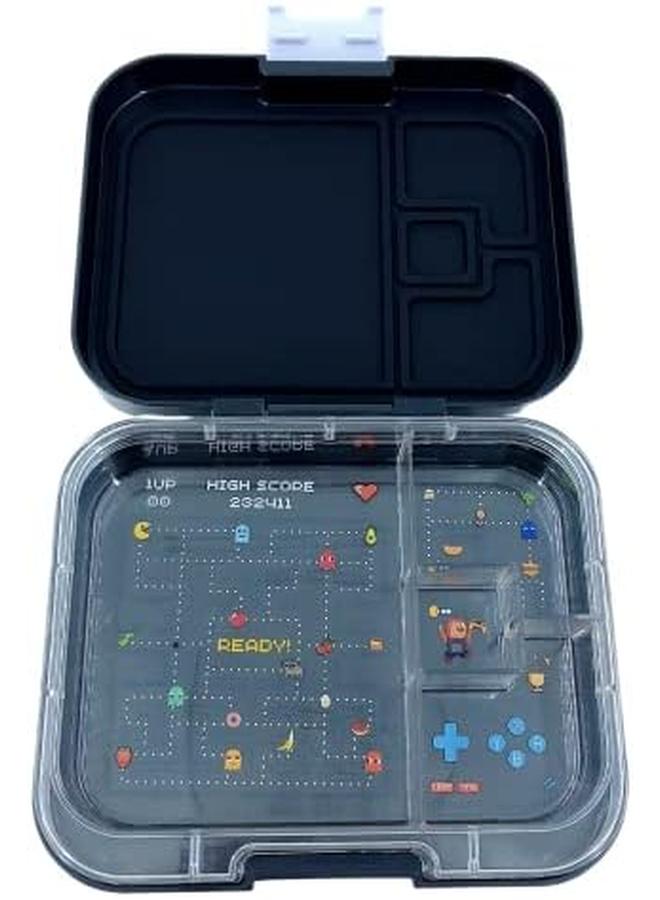 TINY WHEEL 4 Compartments Arcade Bento Box Black - Image 4