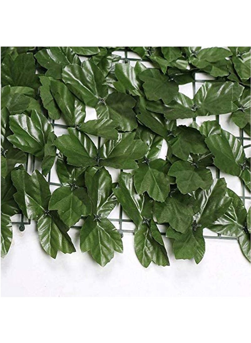Generic Artificial Wall Grass Hedges 1x5m – Faux Ivy Leaf Privacy Fence Panel for Garden & Wall Landscaping"  - Image 2