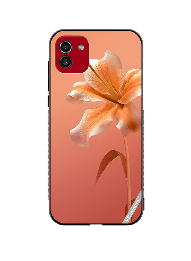 VR CREATIVE Protective Case Cover For Samsung Galaxy A03 Flower Design Multicolour - Image 1