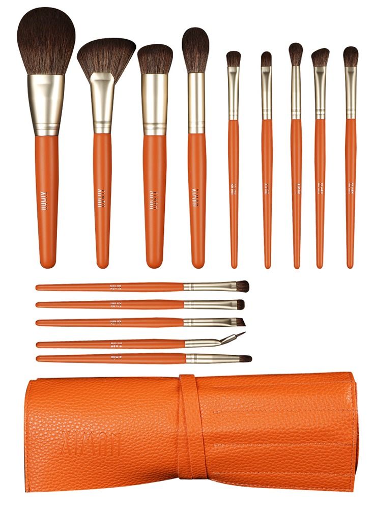 Sharpdo Imitation squirrel hair water-based paint makeup brush set of 14 brushes - Image 1