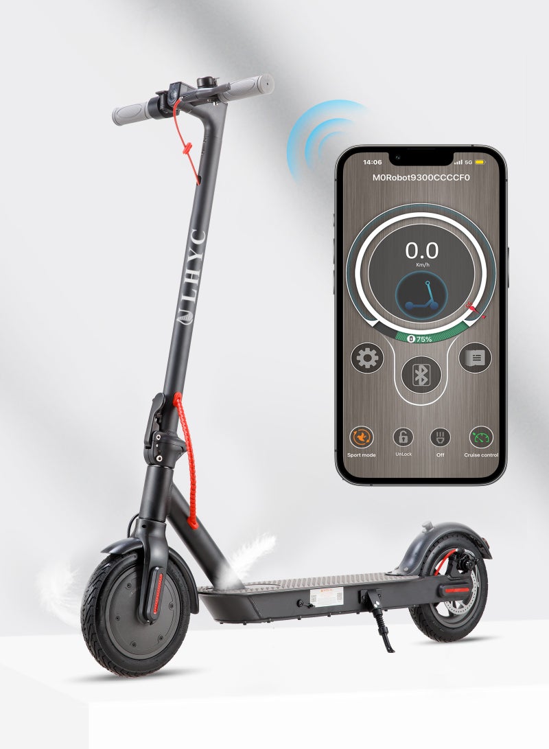 ULHYC This Electric Scooter Features an Aluminum Alloy Body, is Lightweight and Easy to Carry, and Folds Quickly. It Features a New 36V 7.8AH Battery Management System and App Control, Making it Suitable for Both Men and Women for Work and Leisure. It Features Durable 8.5-inch Honeycomb Tires, a 350W Motor, a Maximum Range of 25km, Easy Braking, and a Maximum Weight of 150 kg. - Image 1