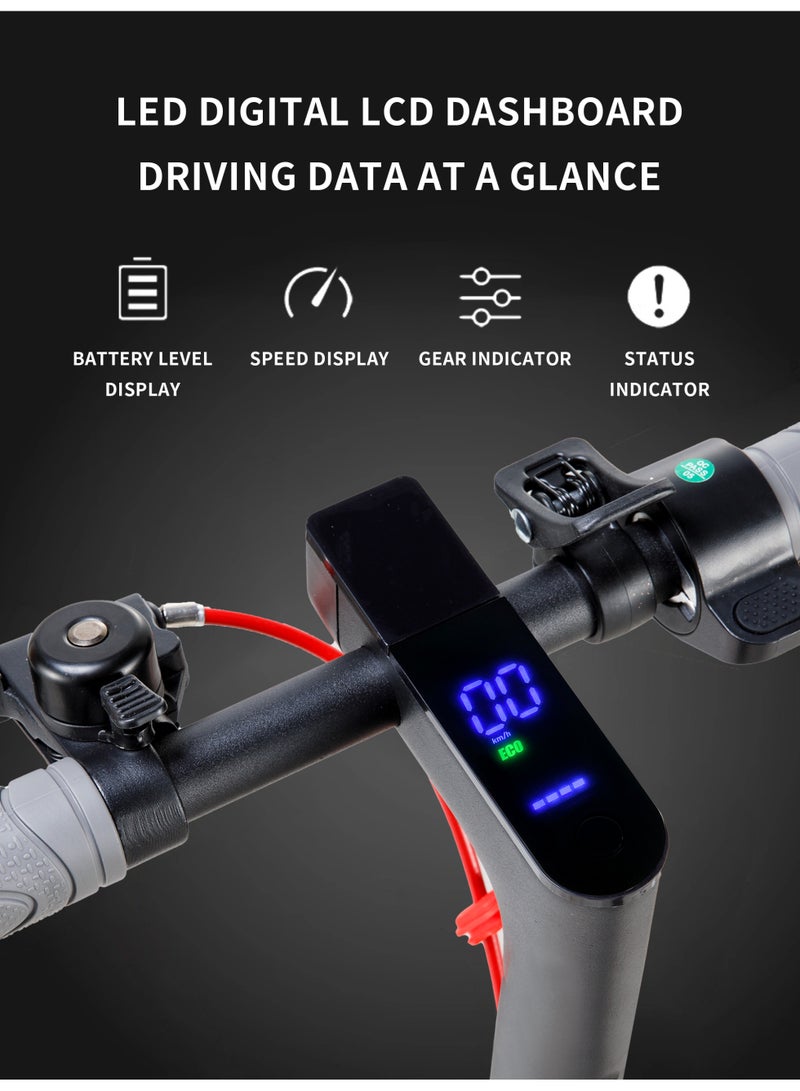 ULHYC This Electric Scooter Features an Aluminum Alloy Body, is Lightweight and Easy to Carry, and Folds Quickly. It Features a New 36V 7.8AH Battery Management System and App Control, Making it Suitable for Both Men and Women for Work and Leisure. It Features Durable 8.5-inch Honeycomb Tires, a 350W Motor, a Maximum Range of 25km, Easy Braking, and a Maximum Weight of 150 kg. - Image 4