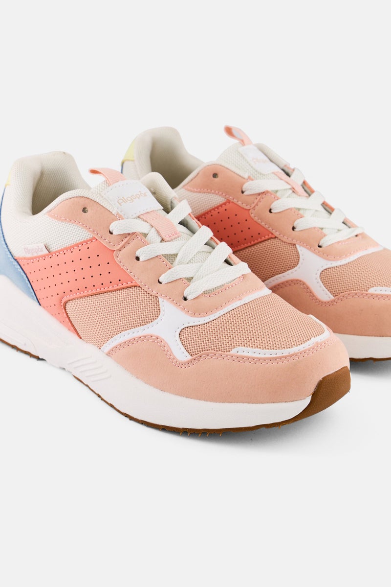 Algspar Women Lace Up Casual Shoes, Multicolor - Image 4