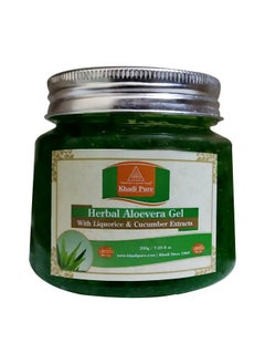 Khadi Pure Herbal Aloe Vera Gel With Liquorice & Cucumber Extracts 200 Ml  - Image 1