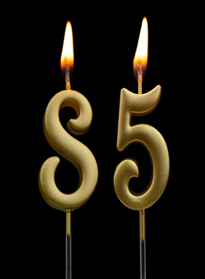 Hazyore 10-Pieces Numeral Birthday Candles, Birthday Digital Candle Baking Dessert Cake Party Romantic Atmosphere Decoration Number 0-9 Cake Top Decoration for Birthdays Wedding Anniversaries Parties - Image 5