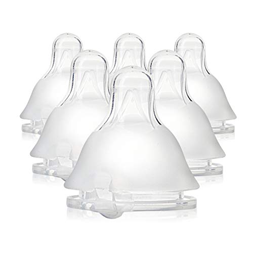 Evenflo Balance Plus Standard Neck Nipples for use with Evenflo Balance Plus Standard Neck Bottles Slow Flow for 0 Months and up 6Pack