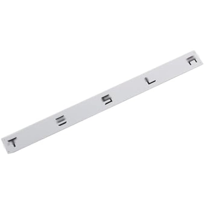 Tesla Tailgate Insert Letters Rear Emblems Adhesive Backing Compatible For Tesla Model 3 Y S X  Glossy Black3M - Image 2