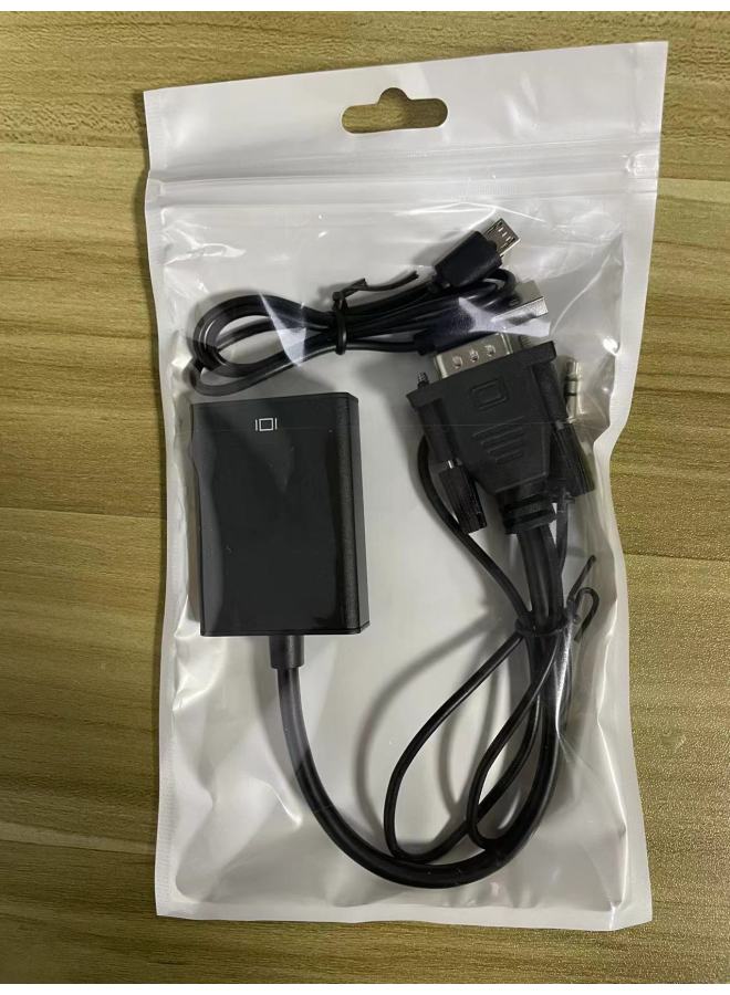نيوترل محول VGA إلى HDMI - محول فيديو عالي الدقة من VGA إلى HDMI لتلفزيون الكمبيوتر وجهاز العرض مع الصوت - Image 1