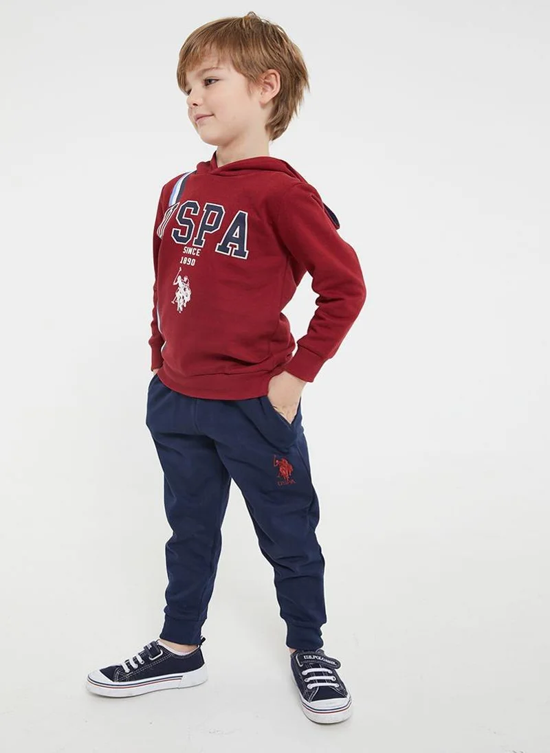 U.S. Polo Assn. U.S. Polo Assn. Boys Burgundy Tracksuit Set