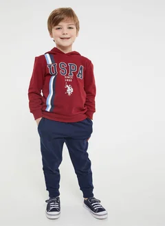 U.S. Polo Assn. U.S. Polo Assn. Boys Burgundy Tracksuit Set
