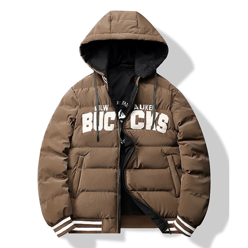 E-Commerce Winter New Cotton-Padded Jacket Men'S Trendy Double-Sided Cotton-Padded Jacket Thickened Warm Youth Cotton-Padded Jacket Men'S Top - Image 2
