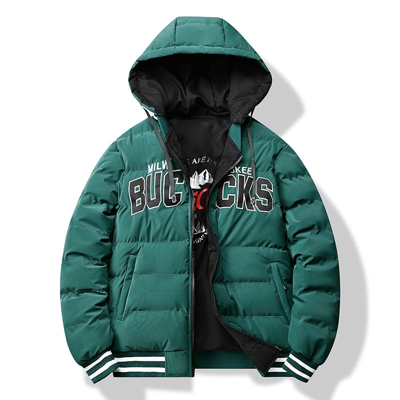 E-Commerce Winter New Cotton-Padded Jacket Men'S Trendy Double-Sided Cotton-Padded Jacket Thickened Warm Youth Cotton-Padded Jacket Men'S Top - Image 3