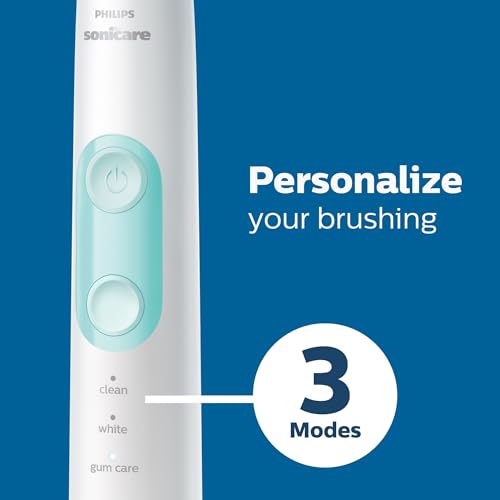 Philips Sonicare Compact Flosser 1000 Purple ProtectiveClean 5300 Rechargeable Electric Toothbrush and 2PK Compact Nozzle Bundle BD2001AZ - Image 3